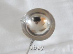 ANCIENNE Cuillère PUNCH ARGENT MASSIF Poinçonnée Minerve 1 Titre Décor D'OISEAUX