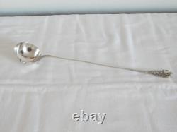 ANCIENNE Cuillère PUNCH ARGENT MASSIF Poinçonnée Minerve 1 Titre Décor D'OISEAUX