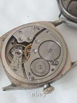 ANCIENNE Montre Omega militaire ww1 argent massif WALTHAM MILITARY WATCH