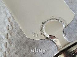 ANCIENNE PELLE DE SERVICE A POISSON ARGENT MASSIF COURONNE COMTALE XIXe filet