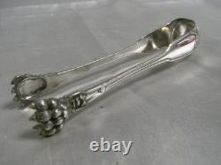 ANCIENNE PINCE A SUCRE ARGENT MASSIF MINERVE MONOGRAMME 48 grsSILVER