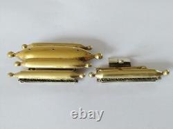ANCIENS FERMOIRS EMPIRE VERMEIL ARGENT MASSIF pour bracelet collier 1819 1838