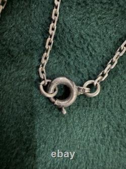 ANCIEN BIJOU COLLIER ARGENT MASSIF PIERRES FIN 19eme ART NOUVEAU NECKLACE SILVER