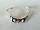 Ancien Bracelet Am&Eacute;rindien Navajo Argent Massif Sterling Native Corail Nacre