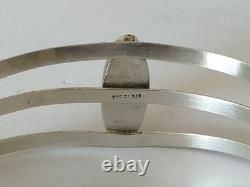 ANCIEN BRACELET NAVAJO ARGENT MASSIF TURQUOISE Native Sterling