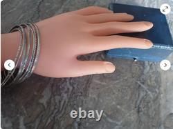 ANCIEN Bracelet Semainier en Argent massif 40 grs. GRAND model. MAGNIFIQUE