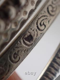 ANCIEN Bracelet Semainier en Argent massif 40 grs. GRAND model. MAGNIFIQUE