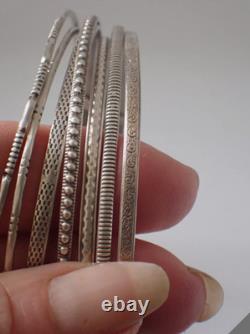 ANCIEN Bracelet Semainier en Argent massif 40 grs. GRAND model. MAGNIFIQUE