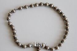 ANCIEN CHAPELET TASBIH MISBAHA 33 PERLES ARGENT MASSIF 23,5 g CHAPELET MUSULMAN