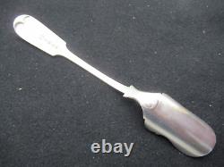 ANCIEN CUILLERE CUILLER PELLE à SEL ARGENT MASSIF 205 mm 59 G SOLID SIVER SPOON
