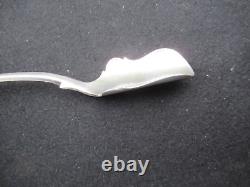 ANCIEN CUILLERE CUILLER PELLE à SEL ARGENT MASSIF 205 mm 59 G SOLID SIVER SPOON
