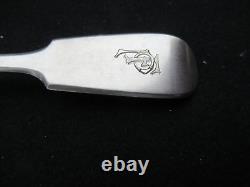 ANCIEN CUILLERE CUILLER PELLE à SEL ARGENT MASSIF 205 mm 59 G SOLID SIVER SPOON