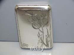 -ANCIEN ETUI A CIGARETTES ARGENT MASSIF 84 RUSSE Russie Impériale FUMEUR