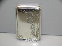 -ANCIEN ETUI A CIGARETTES ARGENT MASSIF 84 RUSSE Russie Impériale FUMEUR