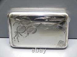 -ANCIEN ETUI A CIGARETTES ARGENT MASSIF 84 RUSSE Russie Impériale FUMEUR