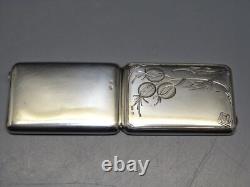 -ANCIEN ETUI A CIGARETTES ARGENT MASSIF 84 RUSSE Russie Impériale FUMEUR