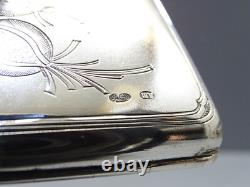 -ANCIEN ETUI A CIGARETTES ARGENT MASSIF 84 RUSSE Russie Impériale FUMEUR
