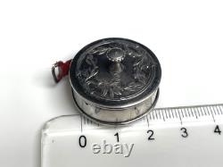ANCIEN Mètre Ruban Couture Argent Massif ANTIQUE Sterling Silver sewing meter