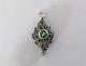 Ancien Pendentif De Chapelet Argent Massif Filigrane BaviÈre Xixe Émail Bavarian