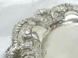 ANCIEN PLAT PLATEAU ASSIETTE ARGENT MASSIF POINÇONS PORTUGAIS 172 grammes