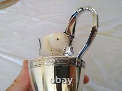 ANCIEN POT A LAIT ARGENT MASSIF XVIIIe SUISSE LAUSANNE 18th Swiss silver jug