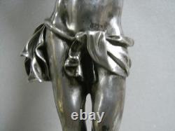 ANCIEN RARE CRUCIFIX CHRIST ARGENT MASSIF STATUE RELIGIEUSE JESUS 251 grs