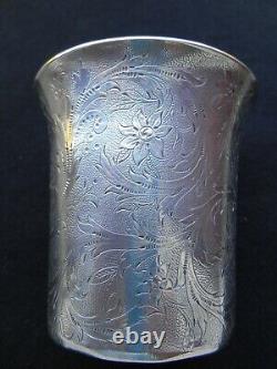 ANCIEN TIMBALE 120 g GOBELET ARGENT MASSIF 19 th old solid silver ART POPULAIRE