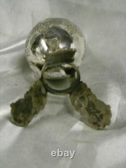 ANCIEN VASE PIEDOUCHE TRIPODE ARGENT MASSIF signé A GAIVIZO