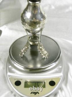 ANCIEN VASE PIEDOUCHE TRIPODE ARGENT MASSIF signé A GAIVIZO