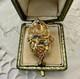 Authentique Saphir Multicolore, Ancienne Bague En Or, Argent