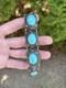 Ancien Bracelet Argent Massif Turquoise Chine/chinese/silver/asie/antique/