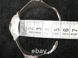 Ancien Bracelet Argent Massif créateur art traditionnel Turque kazakh