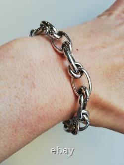 Ancien Bracelet En Argent Massif Silver 925 créateur