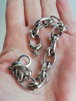 Ancien Bracelet En Argent Massif Silver 925 créateur