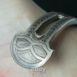 Ancien Bracelet En Argent Massif Silver Jonc créateur Berbère, Kabyle