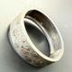 Ancien Bracelet Gourmette En Argent Massif Silver Maille Jonc Art Nouveau 1900