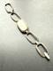 Ancien Bracelet Gourmette En Argent Massif Silver Maille Chaine Montre Mécanique