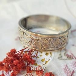 Ancien Bracelet Jonc / Bijou Ancien Xix Argent et Vermeil Ancien Bracelet Jonc / Bijou Ancien Xix Argent et Vermeil