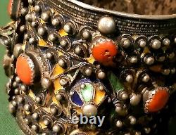 Ancien Bracelet Manchette Berbére Kabyle Beni Yenni