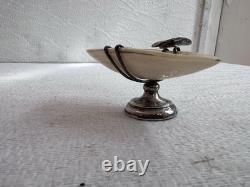 Ancien Cendrier Coquillage Argent Massif Anglais