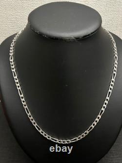 Ancien Chaîne Maille figaro Argent Massif