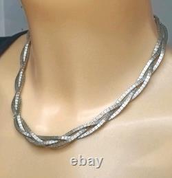 Ancien Collier Ras De Coup En Argent Massif 925