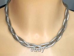 Ancien Collier Ras De Coup En Argent Massif 925