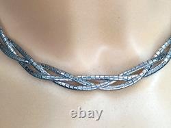 Ancien Collier Ras De Coup En Argent Massif 925