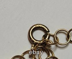 Ancien Collier Veritable Camée Ange 2 Rangs Vrai Perles / Vermeil # K21