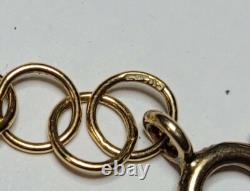 Ancien Collier Veritable Camée Ange 2 Rangs Vrai Perles / Vermeil # K21