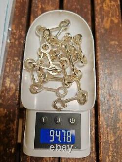 Ancien Collier orfèvre Argent Massif 100gr French Vintage Goldsmith Moderniste