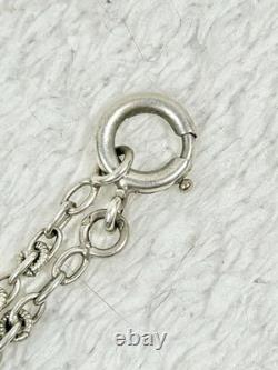 Ancien Collier/sautoir Argent Massif