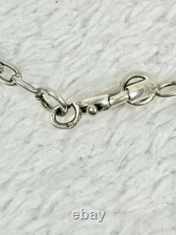Ancien Collier/sautoir Argent Massif