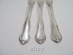 Ancien Couvert 3 Fourchettes Cosson Corby Argent Massif Sterling Silver Fork